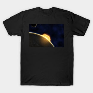 Exoplanet against bright star T-Shirt